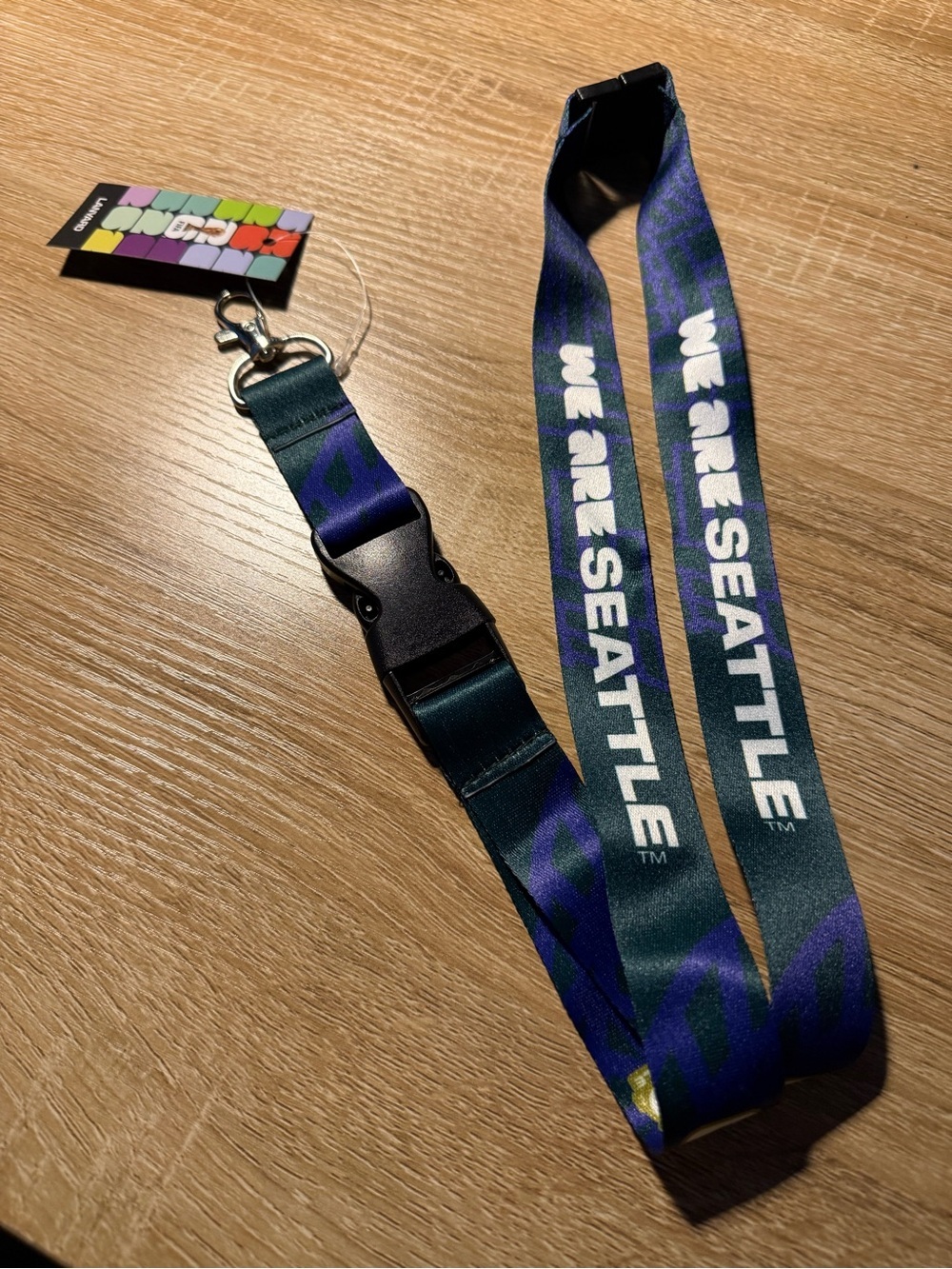 FIFA WC 2026 We Are Seattle Lanyard in Navy & Teal